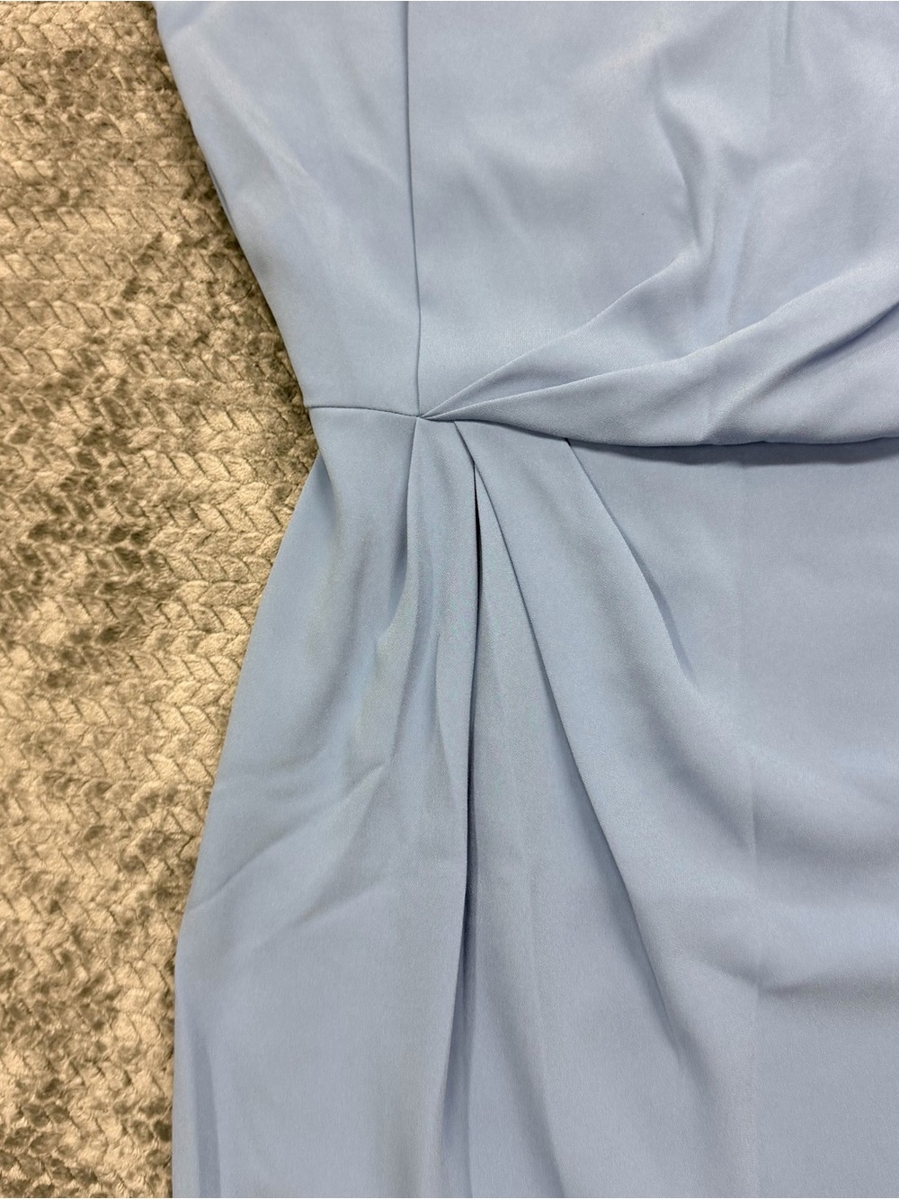 MM Lafleur Sky Blue Draped Midi Dress - Picture 3 of 13
